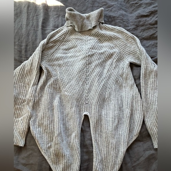 Anthropologie cotton/cashmere knit turtleneck, xs - Picture 2 of 4